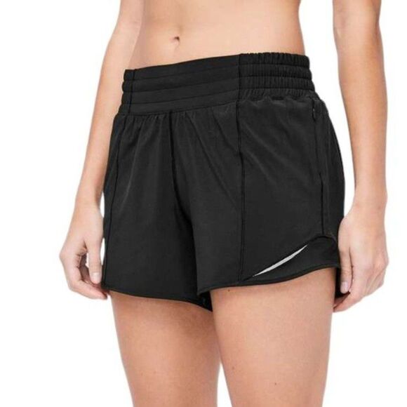 Lululemon Hotty Hot Short High-Rise 4" *Black - Picture 1 of 10